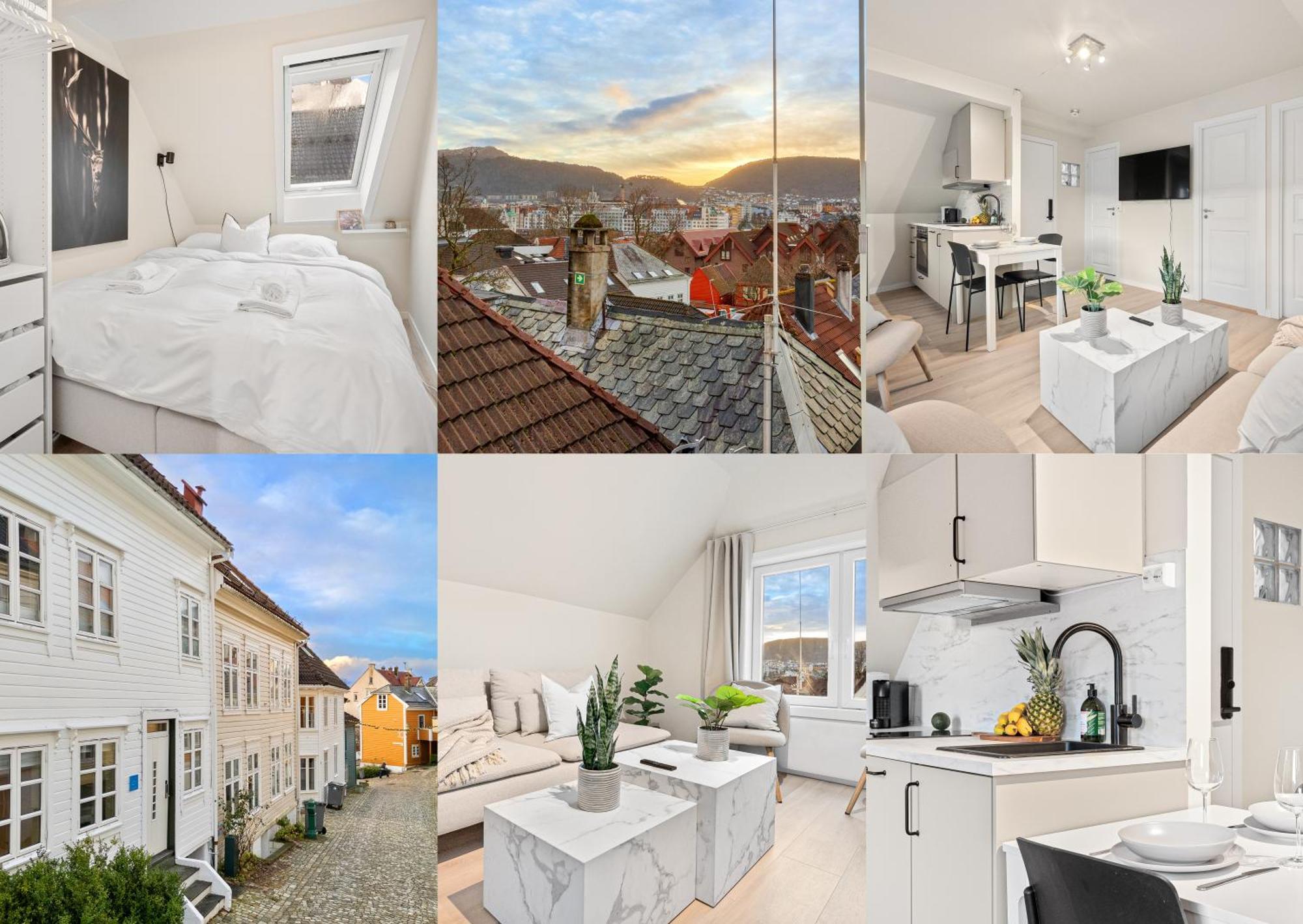 View To Bryggen - Renovated Dec 24 - Historic Cobblestone Street Daire Bergen Dış mekan fotoğraf